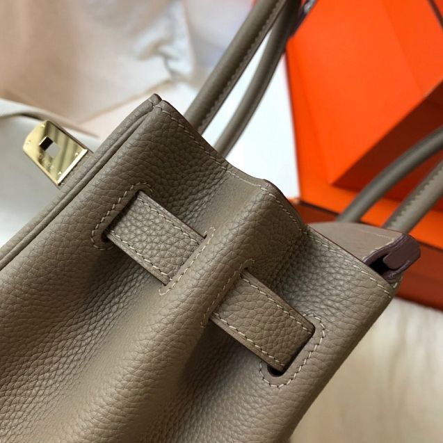 Hermes original togo leather birkin 30 bag H30-1 grey