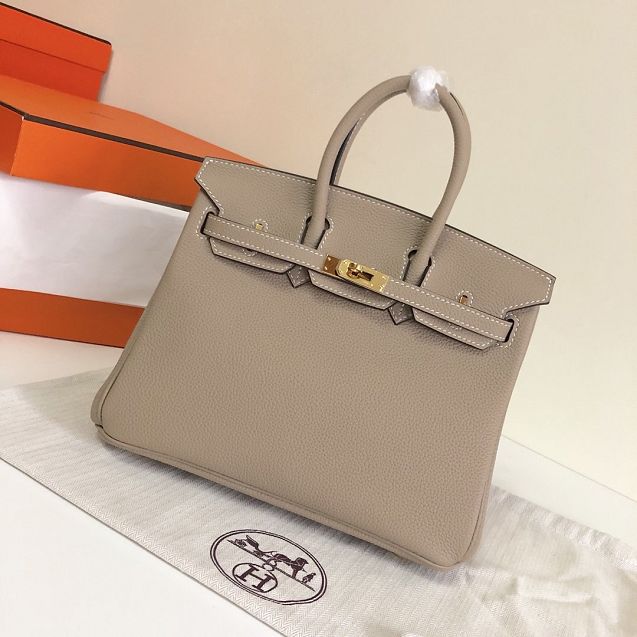 Hermes original togo leather birkin 30 bag H30-1 gris tourterelle