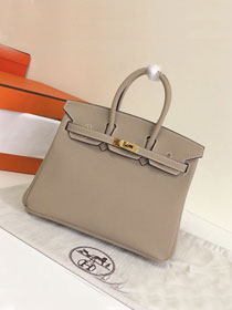 Hermes original togo leather birkin 30 bag H30-1 gris tourterelle