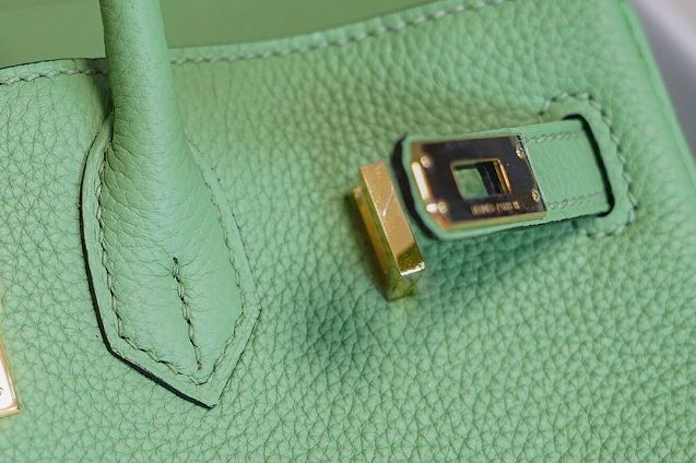 Hermes original togo leather birkin 35 bag H35-1 vert criquet