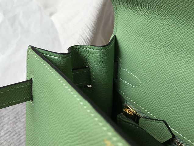 Hermes original epsom leather kelly 28 bag K28-2 vert criquet