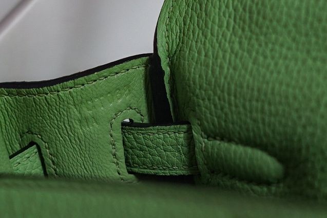 Hermes original togo leather kelly 28 bag K28-1 vert criquet