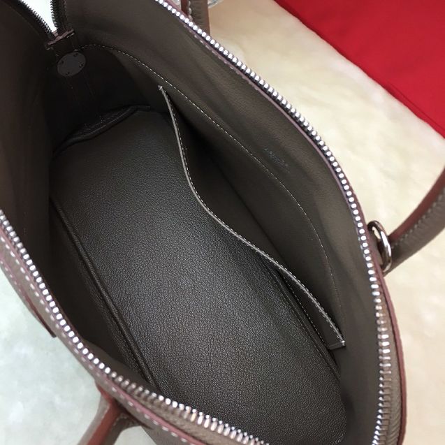 Hermes original togo leather medium bolide 31 bag B031 etoupe grey
