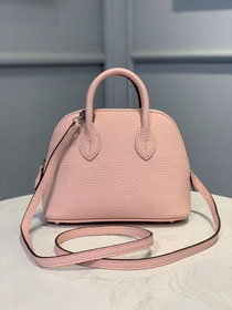 Hermes original togo leather mini bolide bag H018 light pink