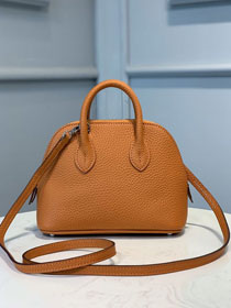 Hermes original togo leather mini bolide bag H018 orange