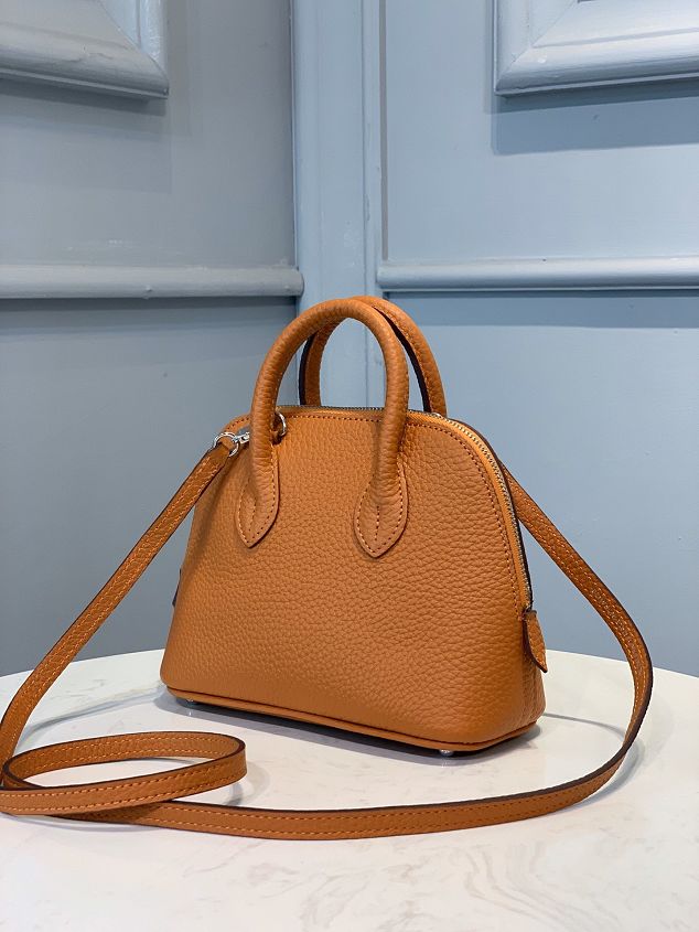 Hermes original togo leather mini bolide bag H018 orange