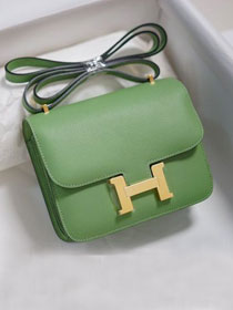 Hermes original epsom leather constance bag C23 vert criquet