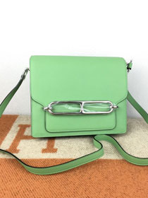 Hermes original evercolor leather roulis bag R18 vert criquet