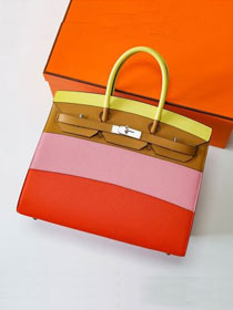 Hermes handmade original epsom leather birkin bag BK00035-4 multicolor