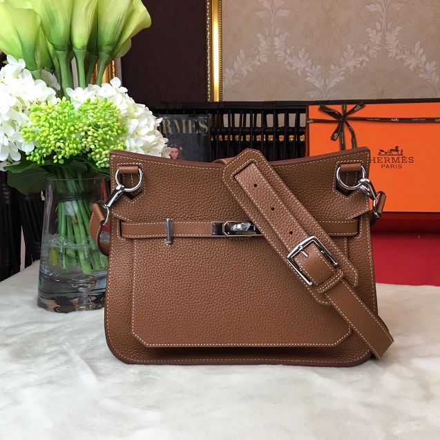 Hermes original calfskin jypsiere bag J034 coffee