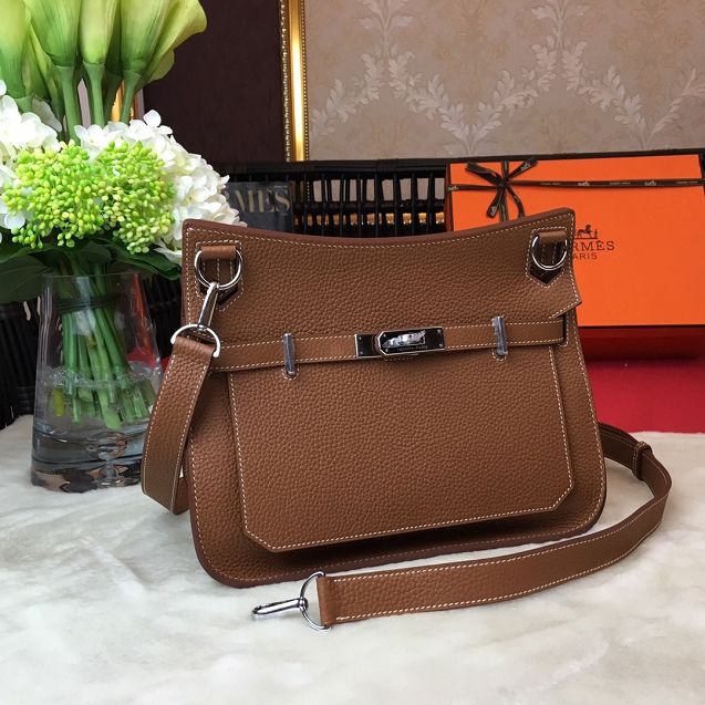 Hermes original calfskin jypsiere bag J034 coffee