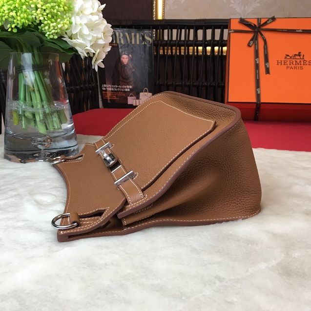 Hermes original calfskin jypsiere bag J034 coffee