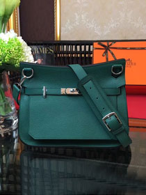 Hermes original calfskin jypsiere bag J034 green