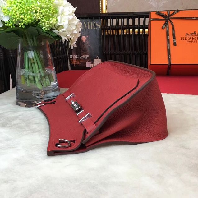 Hermes original calfskin jypsiere bag J034 red