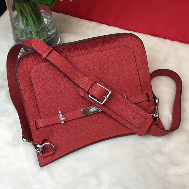 Hermes original calfskin jypsiere bag J034 red