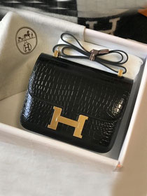 Hermes original crocodile veins calfskin constance bag C230