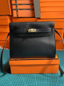 Hermes original evercolor leather kelly danse bag KD022 black
