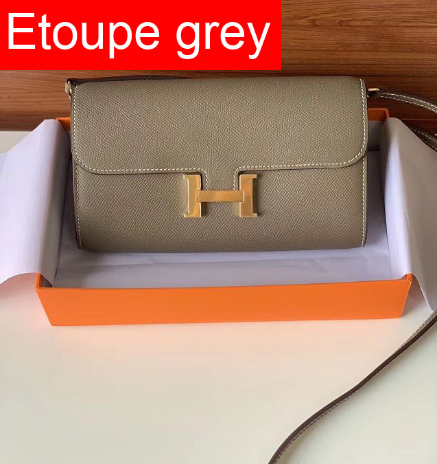 Hermes original epsom leather constance wallet on chain KC1236