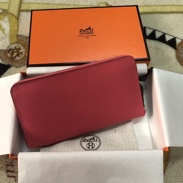 Hermes original epsom leather zipper wallet HA0158