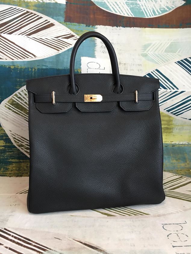 Hermes original togo leather hac birkin 40 bag HB0023 black