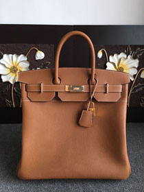 Hermes original togo leather hac birkin 40 bag HB0023 brown