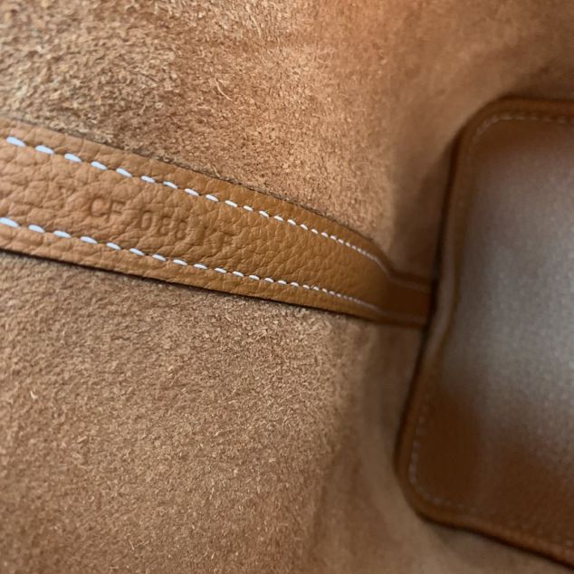 Hermes handmade original togo&crocodile leather small picotin lock 18 bag HP0018 camel	
