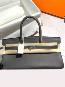 Hermes original calfskin birkin 42 shoulder bag BK0058 grey