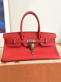 Hermes original calfskin birkin 42 shoulder bag BK0058 red