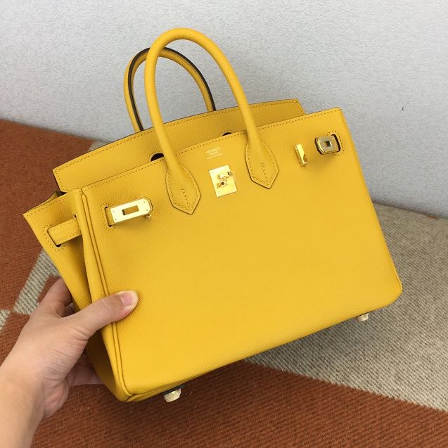 Hermes original epsom leather birkin 35 bag H35-3 amber