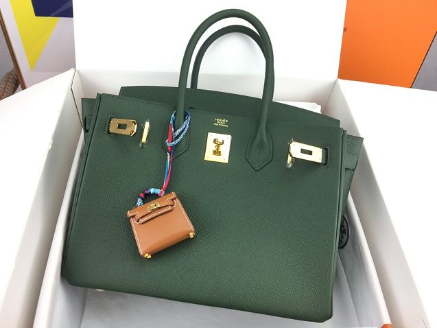 Hermes original epsom leather birkin 35 bag H35-3 canopee 