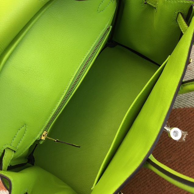 Hermes original epsom leather birkin 35 bag H35-3 kiwf green 