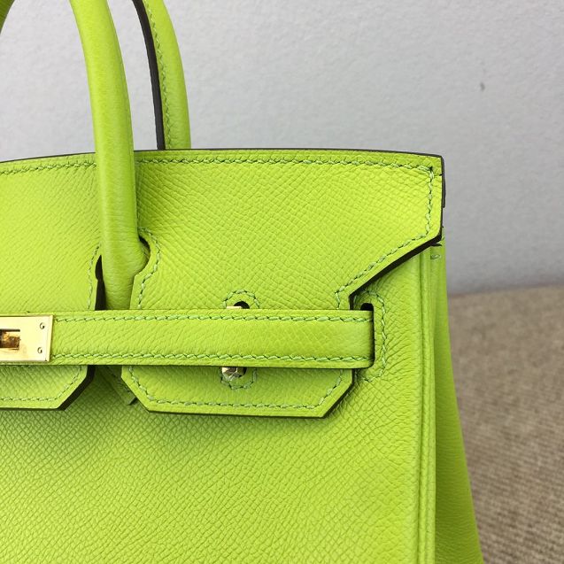 Hermes original epsom leather birkin 35 bag H35-3 kiwf green 