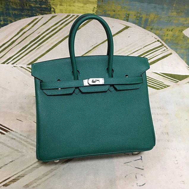 Hermes original epsom leather birkin 30 bag H30-3 peacock green