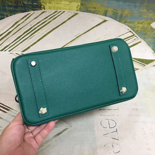 Hermes original epsom leather birkin 30 bag H30-3 peacock green