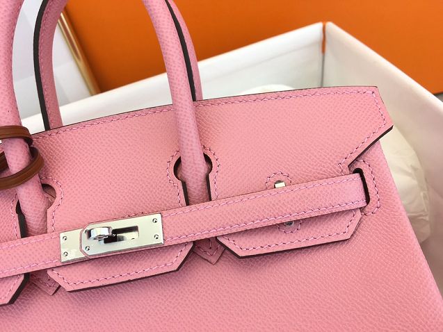 Hermes original epsom leather birkin 25 bag H25-3  rose confetti