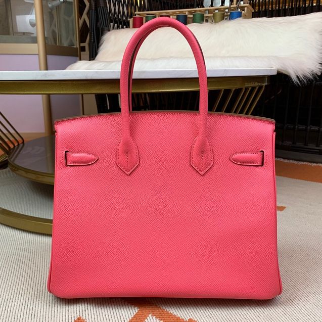 Hermes original epsom leather birkin 30 bag H30-3 rose lipstick