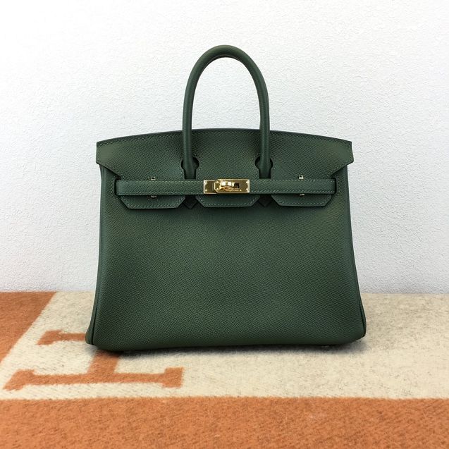 Hermes original epsom leather birkin 35 bag H35-3 vert anglais 