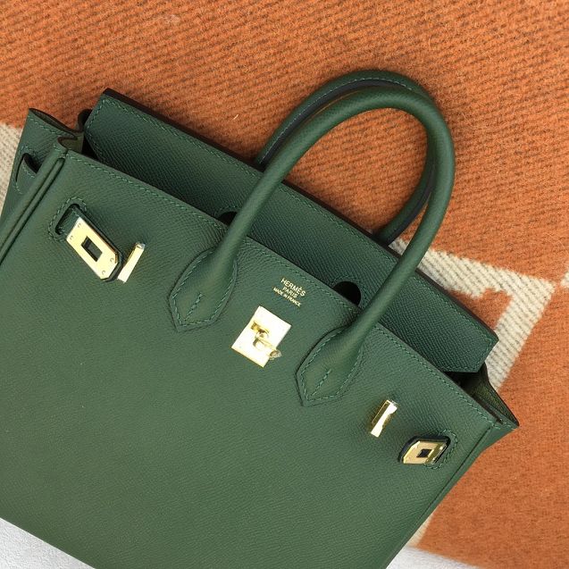 Hermes original epsom leather birkin 35 bag H35-3 vert anglais 