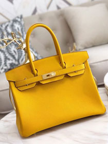 Hermes original togo leather birkin 35 bag H35-1 amber