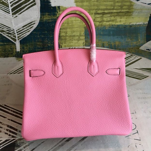 Hermes original togo leather birkin 30 bag H30-1 cherry pink