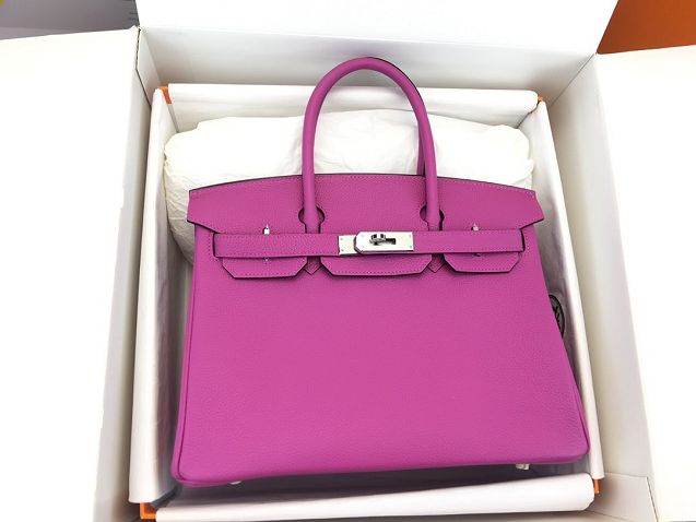 Hermes original togo leather birkin 35 bag H35-1 rose magnolia