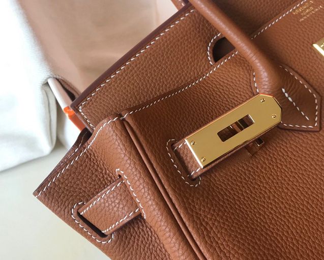 Hermes original togo leather birkin 35 bag H35-1 earth yellow