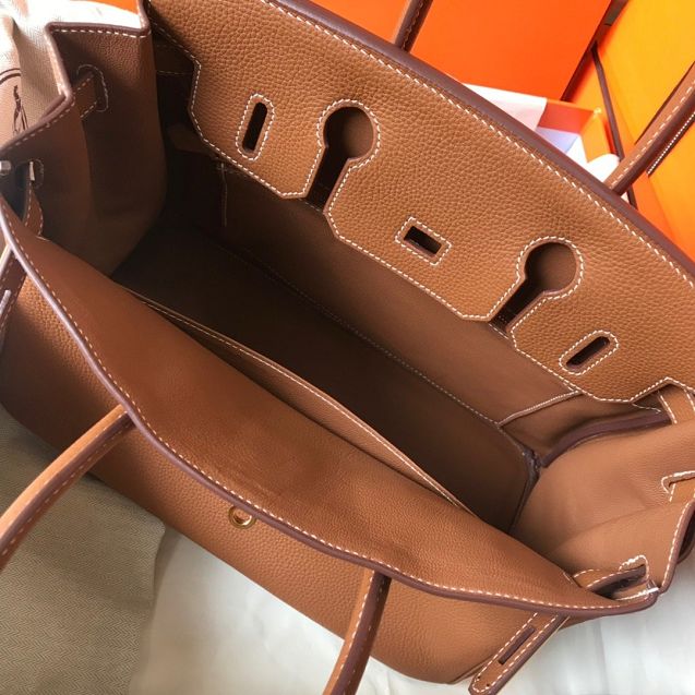 Hermes original togo leather birkin 35 bag H35-1 earth yellow