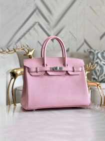 Hermes original epsom leather birkin 25 bag H25-3 3Q rose sakura