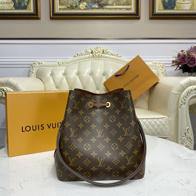 2021 louis vuitton original monogram canvas neonoe bag M44887 caramel