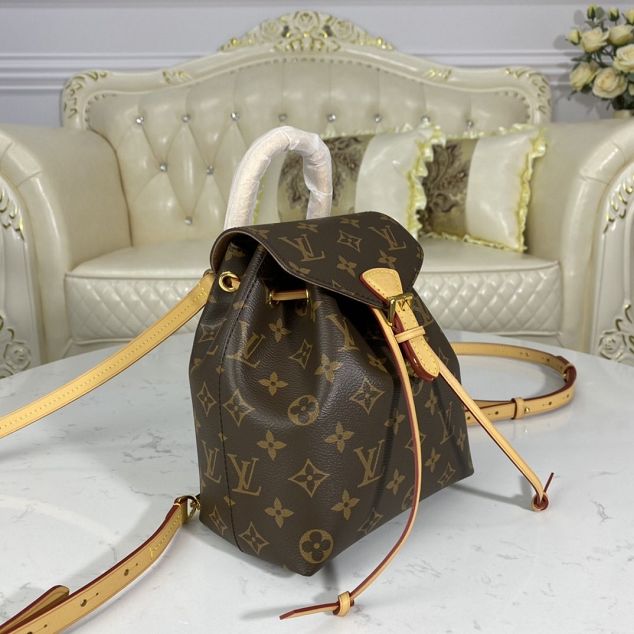 Louis vuitton original monogram montsouris BB backpack M45502 apricot