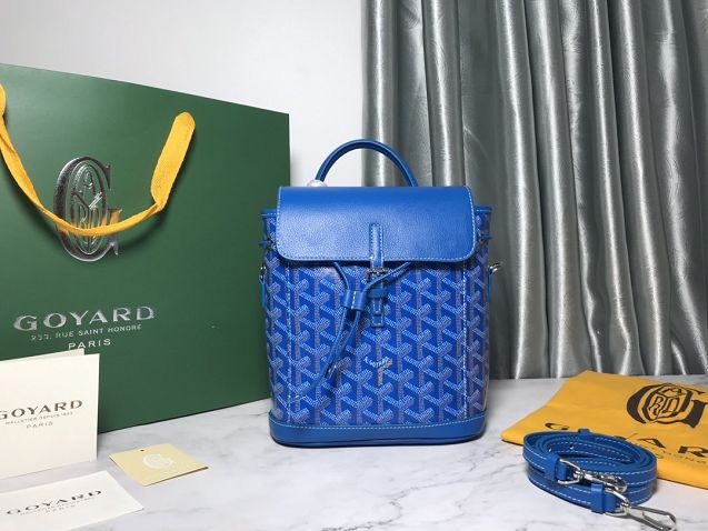 Goyard original canvas alpin mini backpack GY0005 blue