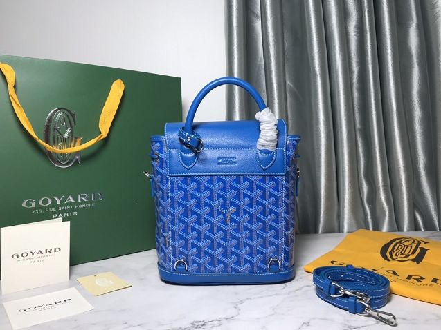 Goyard original canvas alpin mini backpack GY0005 blue