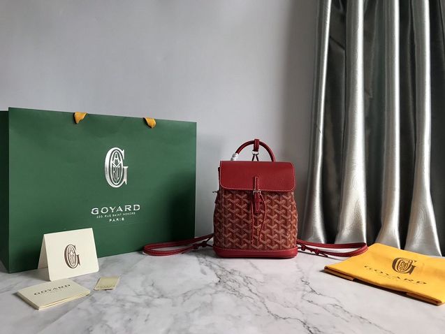 Goyard original canvas alpin mini backpack GY0005 wine red