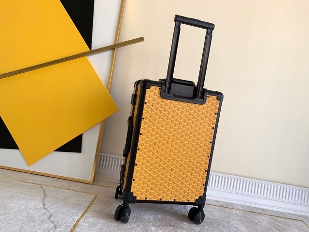 Goyard canvas rolling luggage GY0003 yellow